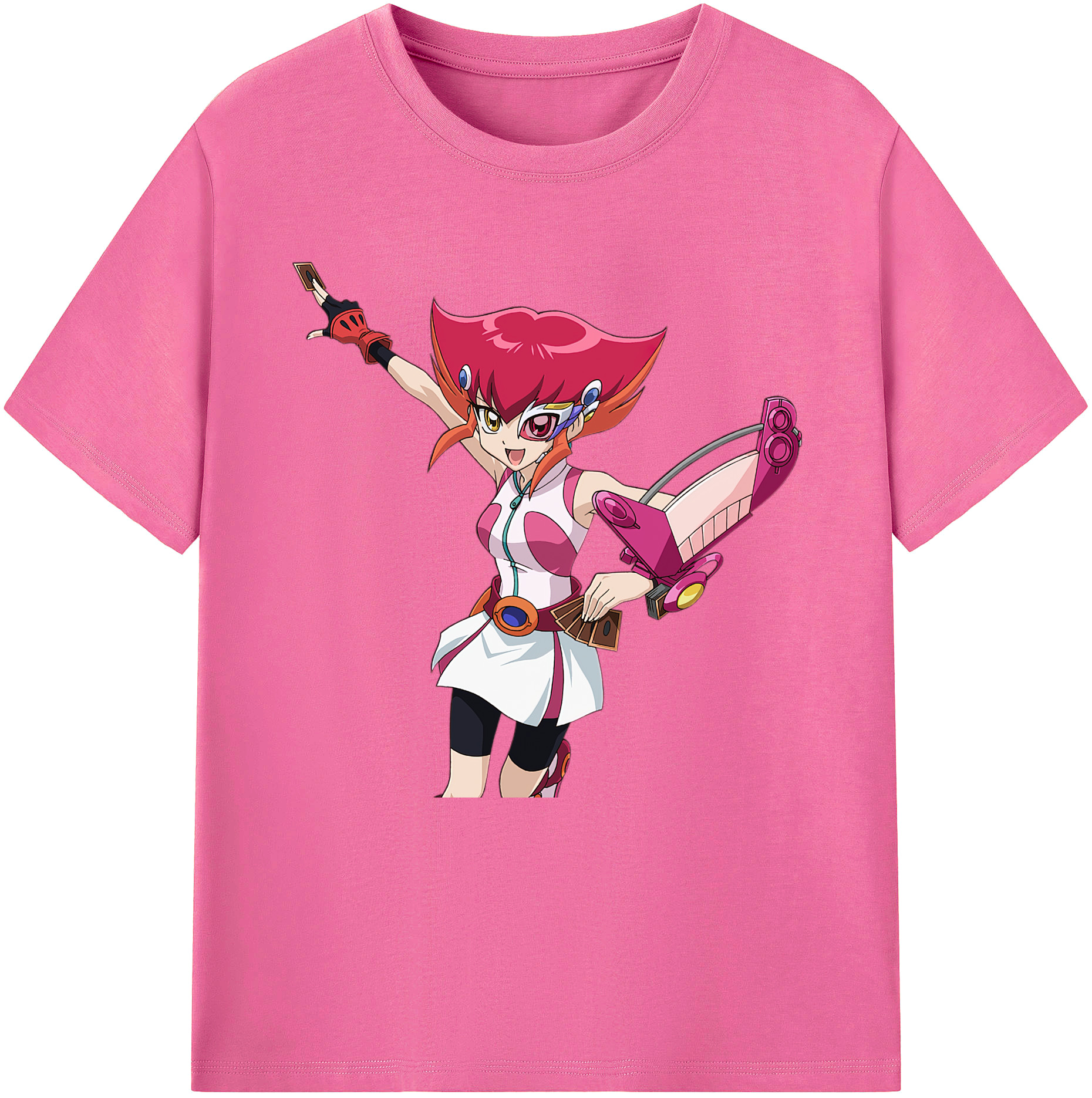 （画像用） 遊☆戯☆王 Yu-Gi-Oh! レディースカジュアルプリントTシャツ（綿100％）